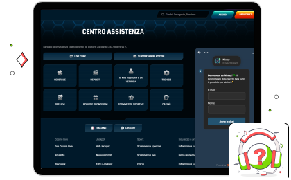 Assistenza clienti del casinò Ninlay